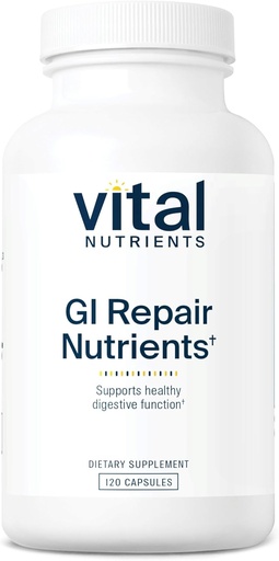 [BRSWIYQQBQMQECA5] Vital Nutrients GI Repair Nutrients | Leaky Gut Capsule with L Glutamine and N-Acetyl | Digestive Enzyme Supplement to Support Gut Health and Digestion | Gluten and Dairy Free | 120 Capsules