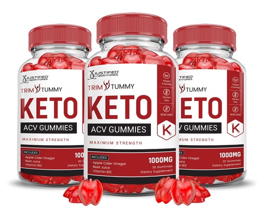 [BRSRAY3QBF7RODYV] (3 Pack) Trim Tummy Keto ACV Gummies Advanced Formula 1000MG Trim Tummy Keto Gummies Apple Cider Vinegar Formulated with Pomegranate Beet Juice Powder B12 Vegan Non GMO 180 Gummys