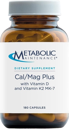 [BRSWIYAOAZYWEHQV] Metabolisk underhåll - Cal/Mag Plus w/Vitamin D & K2 180 caps