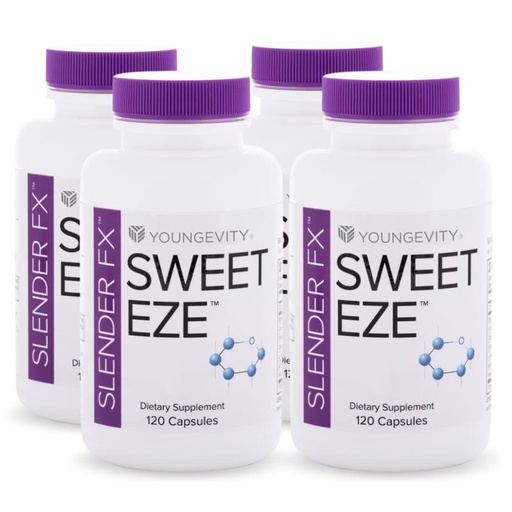 [BRSWIZAGAFYAC2LM] Youngevity Slender FX Sweet EZE - 4 Опаковка 120 капсули в бутилка...