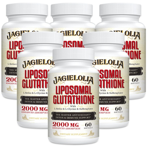 [BRSRMHQHOZ4G2HL7] Liposomal Glutathione 2000 mg with L-Serine, L-Glycine & Sulforaphane – Active L-Glutathione Unique Formulation to Enhance Absorption - Master Antioxidant, Detoxifying & Immune | 360 Softgels