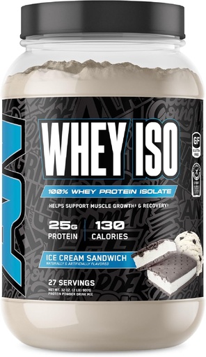 [BRSROFI7BMPQEHTV] All Black Everything 25g Whey Protein Powder | Ice Cream Sandwich | 27 Servings | Whey Protein Isolate | Low Carbs & Low Sugar | MCTs