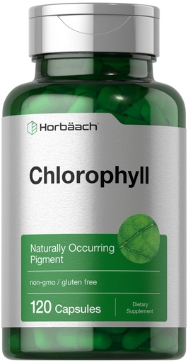 [BRSW2AACBUFGAD37] Horbäach Chlorophyll Capsules | 120 Count | with Copper | Non-GMO and Gluten Free Supplement