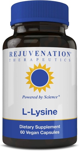 [BRSWGZD4BYPWCCIZ] Rejuvenation Therapeutics - L-Lysine, Supports Healthy Skin (60 Vegan Capsules, 500mg)