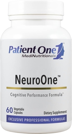 [BRSW2HYNCMPBOYLB] Patiënt One NeuroOne Supplement to Support Memory, Cognition, Mood and Focus* met Citicoline, Acetyl-L-Carnitine, Gingko en meer 60 Capsules