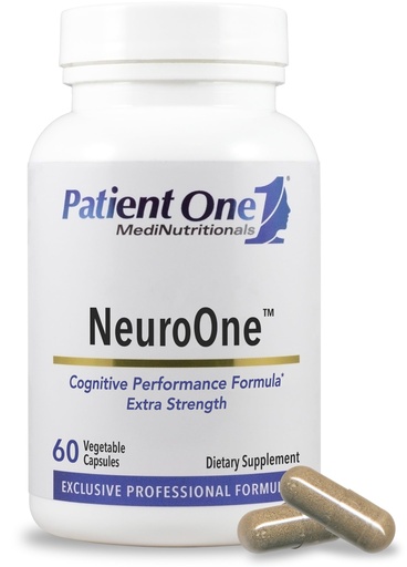 [BRSW2HYNCMPBOYLB] Patient One NeuroOne | Supplement to Support Memory, Cognition, Mood and Focus* | with Citicoline, Acetyl-L-Carnitine, Gingko and More | 60 Capsules
