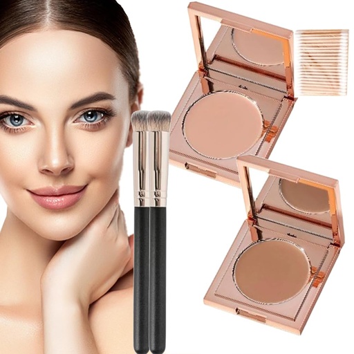 [BRSRAA34OEAQGE3A] Кольоровий Clay Undereye Corrector - Віральвера під корекцією очей, Кольоровий Clay CC Undereye Corrector, Under Eye Concealer, Під Eye Color Corrector для Dark Circles (#1+#2)