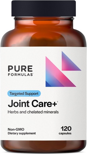 [BRSRAGLROJ7RG3Y7] PureFormulas Joint Care + - Premium Joint Support Supplement with Hyaluronic Acid, Glucosamine, MSM, Green Lipped Mussel, Turmeric & More - Non-GMO Formula for Adults (120 Capsules)