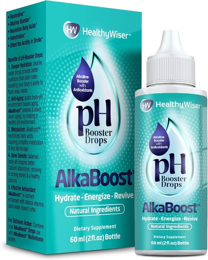 [BRSWKH32OB7B6FI6] Alkaline Water pH Booster Drops + Natural Vitamins