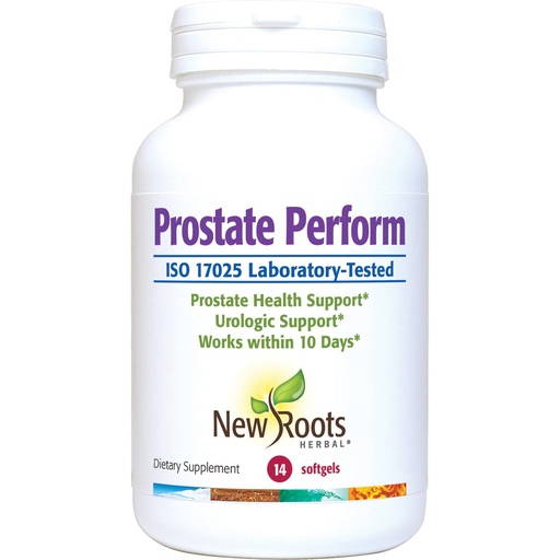 [BRSWYBL3BMBQ4HT3] NEW ROOTS HERBAL Prostate Supplement Saw Palmetto | 16 Herbals: Plant Sterols, Rye Flower, Borage Oil, Cranberry, Olive Oil, Zinc, Selenium (14 Softgels) for Urinary Health