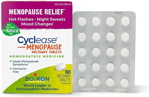 [BRSWY2YLBMIWGFIY] Boiron Cyclease Menopause Tablets for Relief of Hot Flashes, Night Sweats, Irritability eta Mood Swings - 60 Count