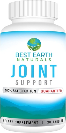 [BRSWGAQLOYIQYA3A] Best Earth Naturals Joint Support- Glukosamiini, Chondroitin, MSM & Special Vitamiineja & ravintoaineita takaisin, Hip & Joint Support - Joint Supplement for nivelet, Lihas & Joustavuus 30 päivän tarjonta
