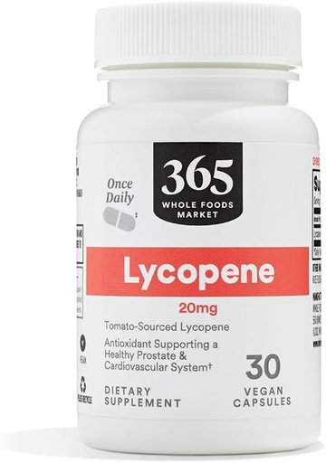 [BRSWGZQBOQFBO3DP] 365 by Whole Foods Market, Lycopene 20 mg, 30 Count