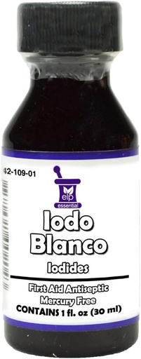 [BRSWGYY6CABWKA3A] Iodin Tincture dihiasi Warna Putih Jelas Iodo YODO Blanco Dokter E 1 OZ