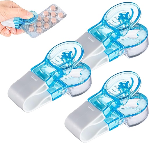 [BRSRACT3OBYGGCY4] Portable Pill Taker, Upgrade Pill Extractor Tool Portable Pill Popper Tool, Pill Popper for Blister Packs, Portable Travel Tablet Dispenser Pills Extractor Tool Household Gadgets (3pcs)