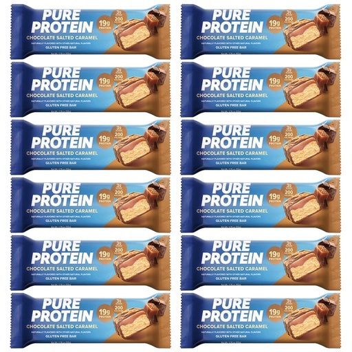 [BRSROAL7A56BQ3Y4] Pure Protein Bars, High Protein, Snack Nutritious per sostenere l'energia 1.75 oz Basso zucchero, Gluten Free 12 conte Salted Chocolate Caramel