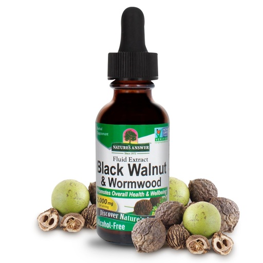 [BRSWKYAGOIARACTU] Naturens svar Black Walnut og Wormwood Complex 124; fremmer den samlede sundhed og velvære 124; Super koncentreret 2,000mg