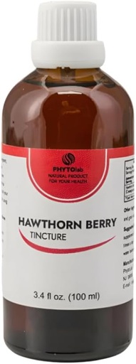 [BRSWIF34C5YAE2TI] PhytoLab Hawthorn Tincture 3.4 fl oz (100 ml)