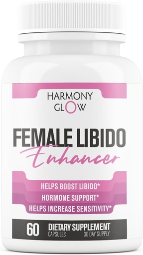 [BRSRAGA3CMIB6CYZ] Harmony GIow: New Libido Booster for Women | Boost Desire, Mood, Energy, Sensitivity | Tribulus, Muira Puama + 12 More Ultra Dosed Powerful Ingredients | Natural & Safe 3rd Party Tested - 60 Capsules