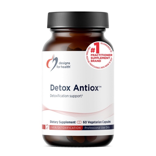 [BRSWIYL6CQGQG2L6] Designs for Health Detox Antiox - Liver + Detoxification Support Antioxidant Supplement with Turmeric Extract (Curcumin), Green Tea, Grape Seed, Vitamins + Minerals - Immune Support (60 Capsules)