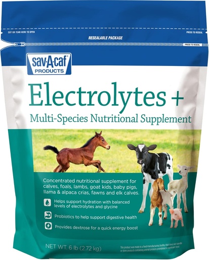 [BRSWIYQBBMBRE23M] Sav-a-Caf Electrolytes Plus™ Supplement | 6 Pound (6 LB) Bag