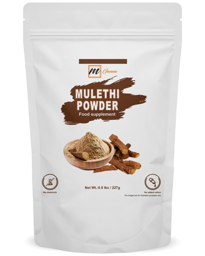 [BRSRO2QHDMARQETL] Pure Mulethi/Licorice/Glycyrrhiza Glabra Powder for Health and Skin Care and Cosmetic Formulations 227 GMS / 0.5 LBS