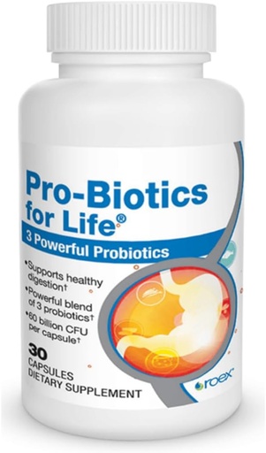 [BRSWIEY3DMOQ2EDU] Roex Vitamins | Probiotics for Life | Gut Health | Digestion Support |Vegetable Capsules | 30 Count