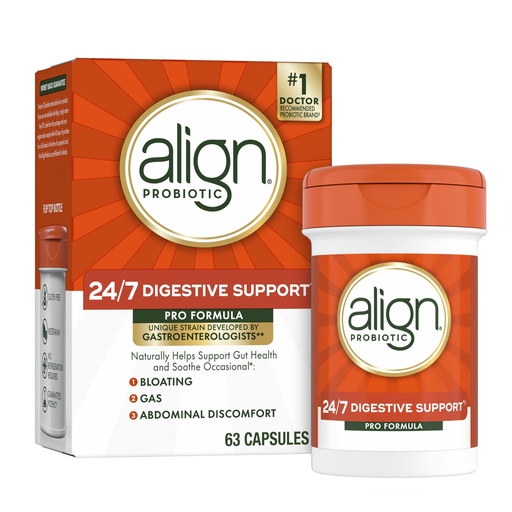 [BRSWYED6AEPBYEYV] Align Probiotic, Pro Formula, Probiotics for Women and Men, Probiotics for Digestive Health, Men and Womens Probiotic Capsules Help Relieve Occasional Bloating & Gas*, 63 Capsules