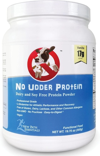 [BRSWIFIOBQEBS23Y] No Udder Protein Dairy Free Vegan Soy Free Protein Powder, Vanilla Delight