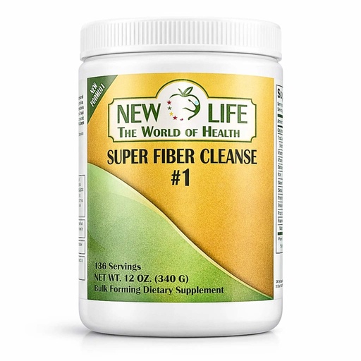 [BRSROHQ5DMPG2F3U] New Life Super Fiber Cleanse 1, Detoxing Support, Senna Leaf, 12 Oz
