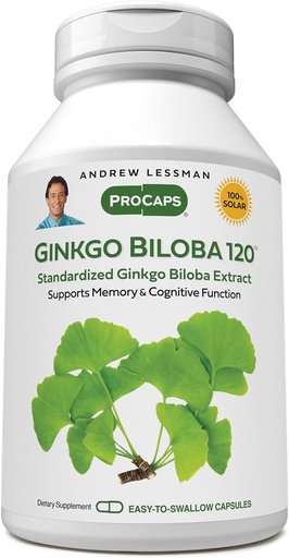 [BRSRAAIKBYGWM3AV] AndREW a menys que Ginkgo Biloba 120mmg - 180 Capsules - Extradar-se per mantenir flux d' Oxygen i Nutribles per al combustible del cervell. Suporta el cervell, la memòria i la funció cogniva. Sense additius