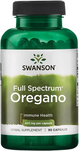 [BRSWKGYYAB4BUAA5] Swanson Oregano 450 Milligrams 90 Capsules