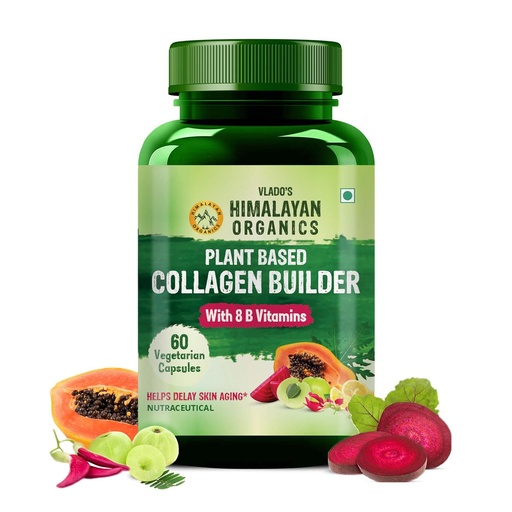 [BRSROYABB5YAY2Y2] Vlado's Himalayan Organics Organic Collagen Builder for Hair and Skin With Biotin & Vitamin C (60 Capsules)