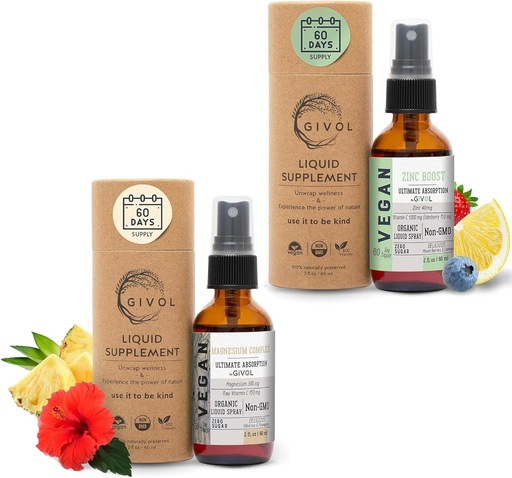 [BRSRAZABOB5WEHIZ] Tri Magnesium Complex - Magnesium Biglycinate, Citrate & Taurate Liquid Spray 300mg w/Raw Vitamin C and Organic ZINC Boost Mist 40mg (Extra Strength) - Sugar Free with VIT C and Elderberry Extract