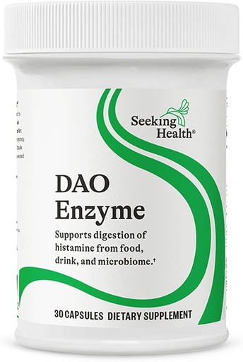 [BRSWIFYGAEAWYETK] Seeking Health DAO Enzyme - Formerly Histamine Digest, DAO Enzyme Supplement for Histamine Food Intolerance, Supports Digestive Health, Upset Stomach, Vegetarian (30 Capsules)*