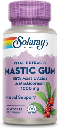[BRSWIYTYO4AQIG3A] SOLARAY Mastic Gum Erauzi 500 mg 45 Count