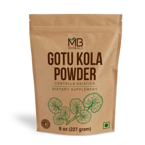 [BRSWYFD3AEBQKC35] MB Herbals Gotu Kola Powder 8 oz (0.5 lb / 227 Gram) | Centella asiatica