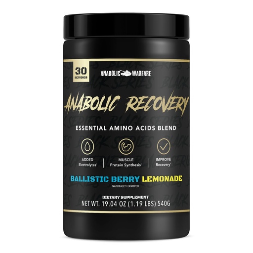 [BRSROC37BYORYC3O] Anabolic Recovery, Essential Amino Acids, Post Workout Recovery, Premium Hydration, Build Muscle* (BlackBerry Lemonade, 30 Servings)