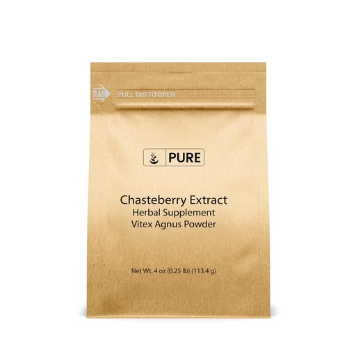 [BRSW2ZDYBYHA4FLH] PURE ORIGINAL INGREDIENTS Chasteberry Extract (4oz) Vitex Agnus-Castus Tree, Non-GMO