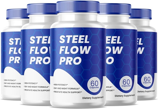 [BRSRAGT7PJ7B4CA3] Acero Flow Pro Capsules, Prostat Health Supplement Pills - Maximum Strength, soporta la salud de próstata, All Natural Formula Pack de 5 (300 cápsulas)