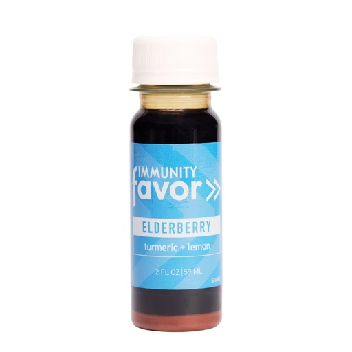 [BRSROHD3CBYQACTJ] Favor Elderberry Immunity Shot - Natural Wellness Shots with Turmeric and Lemon - Drink for and Immunity Boost, Vitamins & Nutrients, & Daily Wellness - 12 Pack (2oz Each)