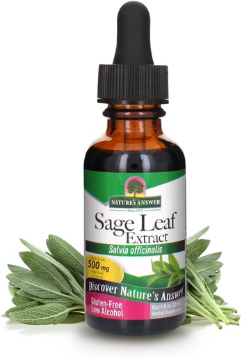 [BRSWIYT3PMCQI3YV] Nature's Answer Sage Leaf with Organic Alcohol, 1-Fluid Ounce