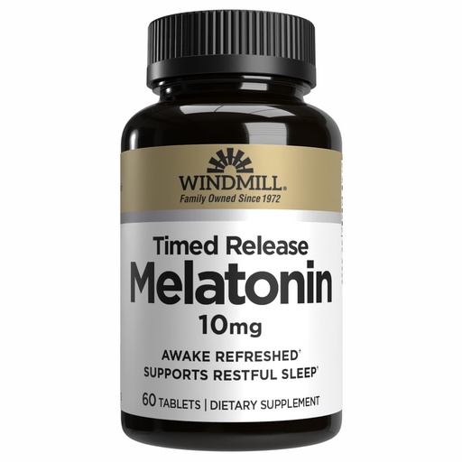 [BRSWIZTZCYOWMETM] Windmill Melatonin Tabs, 10 mg, T/R Wmill 60