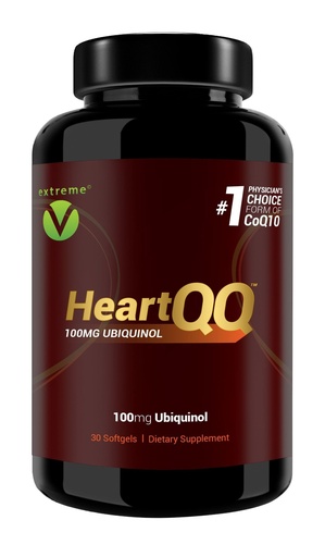 [BRSWEC35AAAR6FLJ] HeartQQ HIGH Absorption Ubiquinol (QH), Active CoQ10 300% Greater Absorption, 1 Recommended Form of CoQ10. 100mg of Ubiquinol (Vegetarian Softgels)