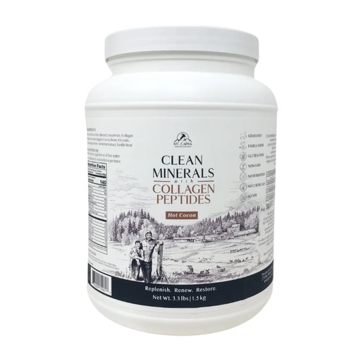 [BRSRAHQDOACGGF3G] Mt. Capra Clean Minerals with Collagen Peptides | Healthy Hot Cocoa with Minerals from Goat Milk Whey and Grass-Fed Type I and III Collagen Peptides for 10 g Protein | 35 Servings - 3.3 Pounds