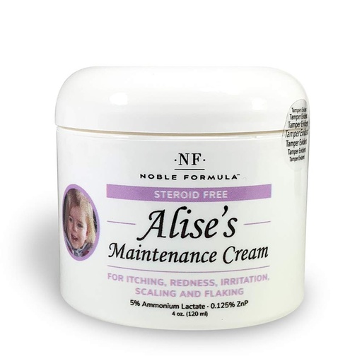 [BRSWY237DIBRSCDU] Noble Formula Alise's Maintenance Cream for Itching, Redness, Irritation, Scaling, and Flaking, Moisturizing Cream, 4 oz