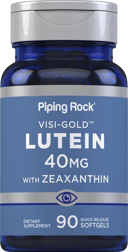 [BRSWIHYQBYGBO3DK] Piping Rock Lutein and Zeaxanthin 40mg | 90 Softgels | Eye Health Supplement from Marigold Extract | for Men and Women | Non-GMO, Gluten Free