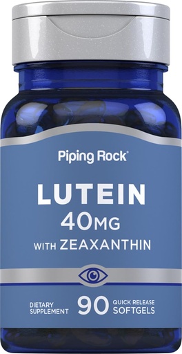 [BRSWIHYQBYGBO3DK] Piping Rock Lutein with Zeaxanthin 40mg – 90 Softgels – 眼部健康补编,来自Marigold Excution → Non-GMO, Gluten Free