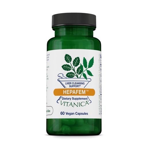 [BRSWIZQ6OUPGA3LE] Vitanica Hepafem - Liver Health Supplement with Dandelion & Beetroot - Gallbladder Health Support - Herbal Supplement with Milk Thistle for Detox Support - Vegan - 60 Capsules
