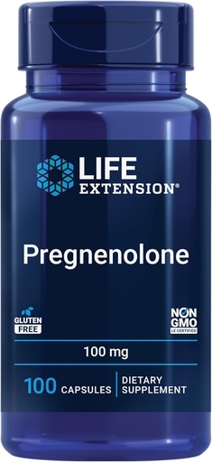 [BRSWIYQDBANWEH3E] Life Extension Těhotenolon - Hormon Balance Dodatek pro zdravé hladiny hormonů, 100 mg - Hormon Balance, Paměť, Zaměření, Kognitivní zdraví - Gluten- Free, Non- GMO, 100 Kapsle